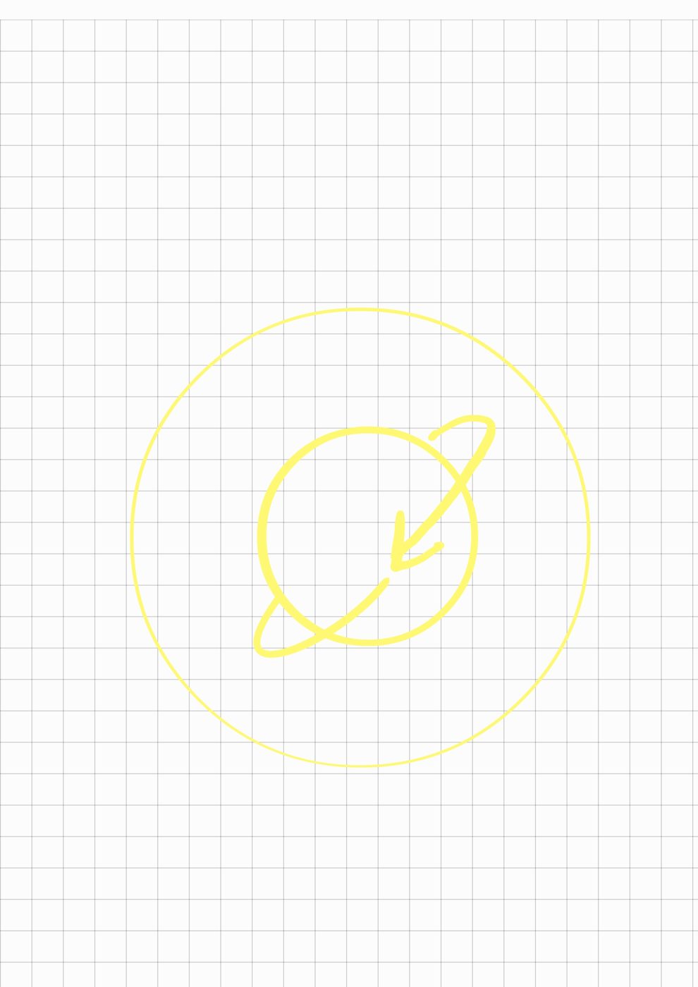 Hand-drawn browser icon