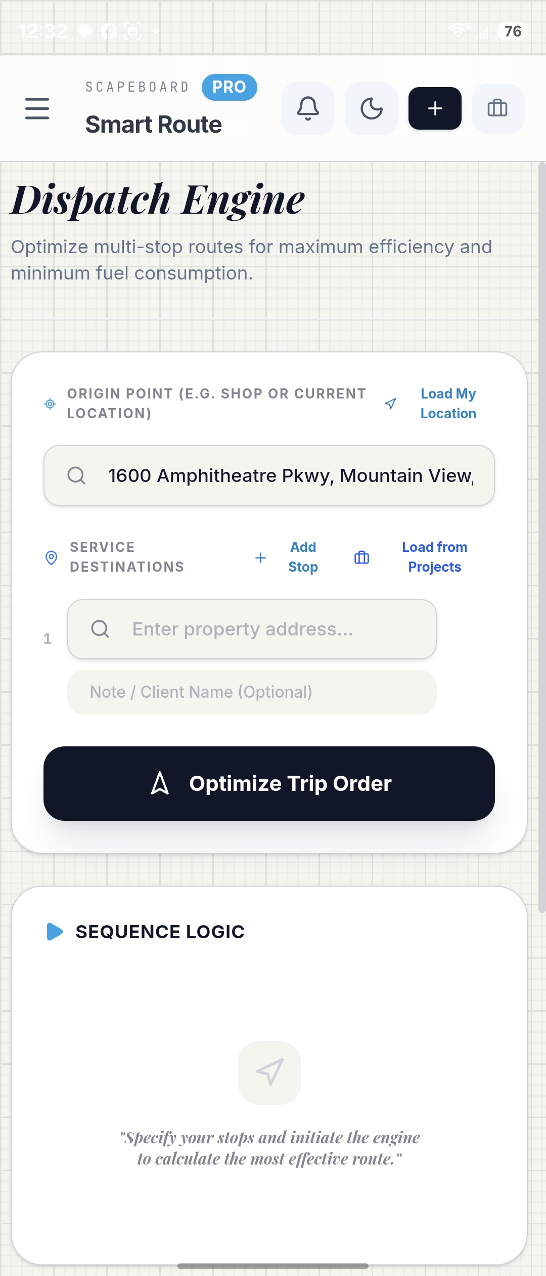 Scapeboard dispatch engine
